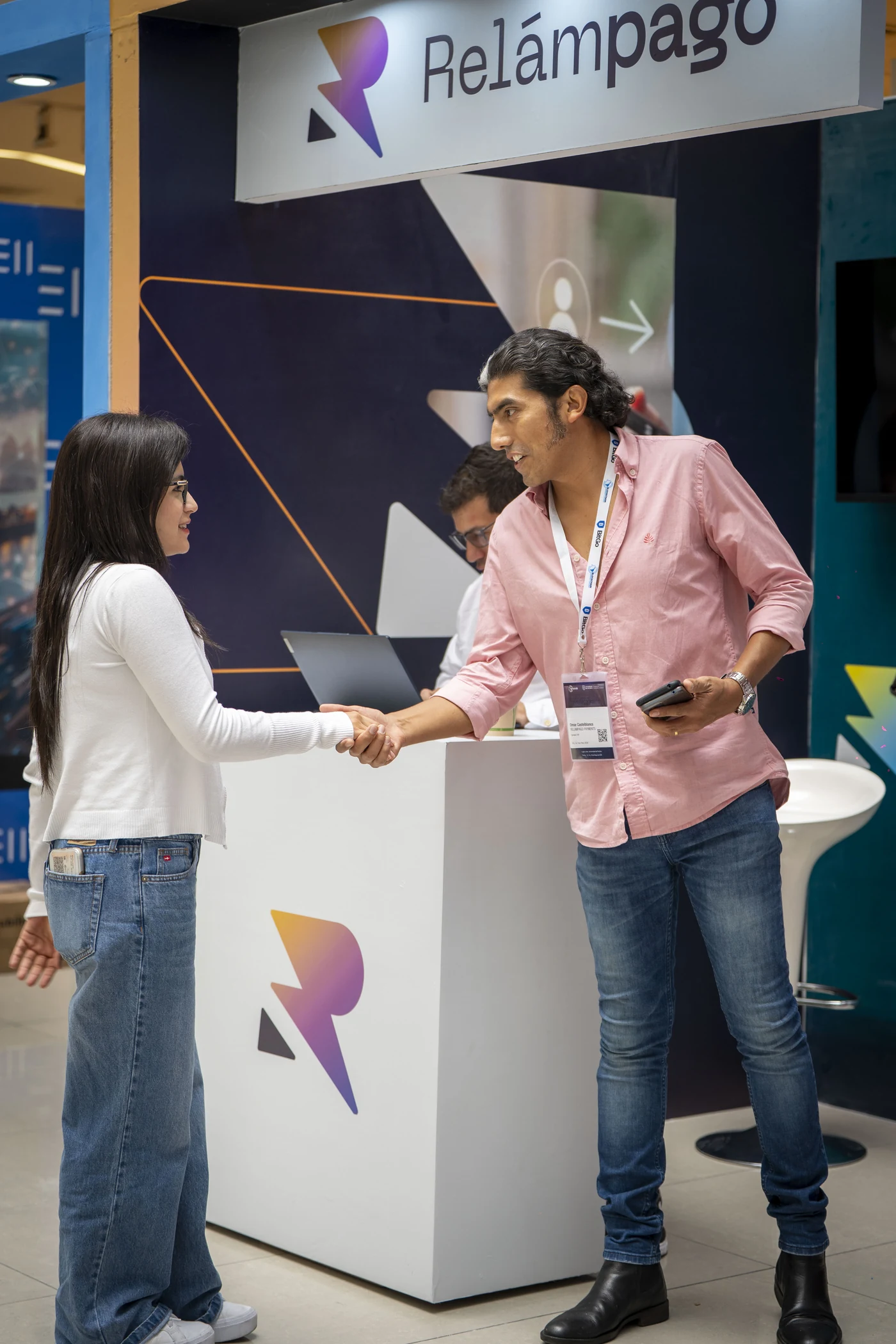 Networking BSL en zona de stands